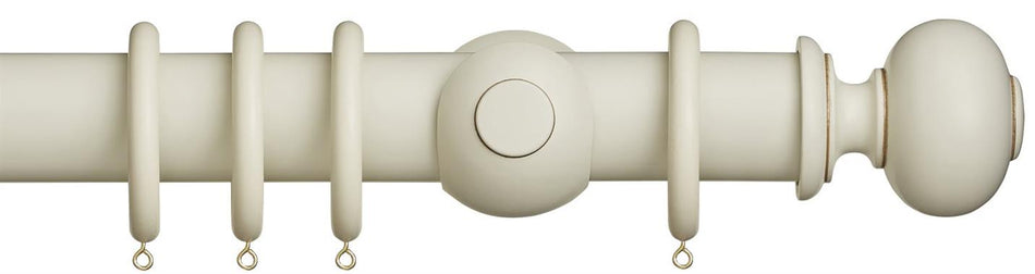 Museum 35mm & 45mm Antique White Pole Parham Finial