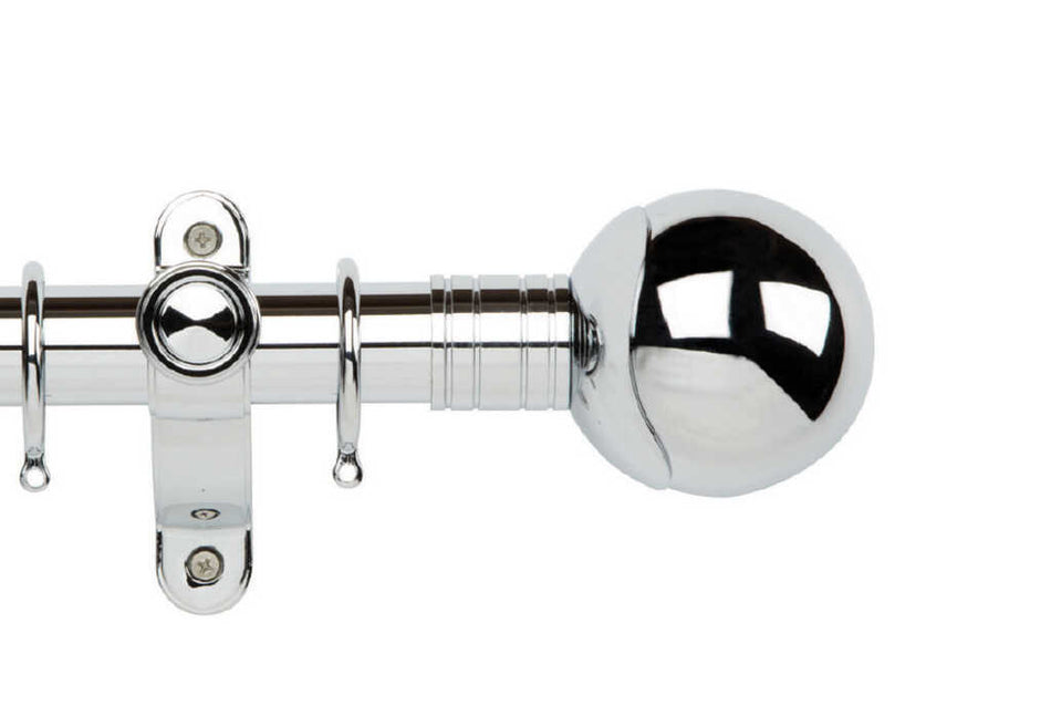 Galleria Metals 35mm Pole Chrome Orb