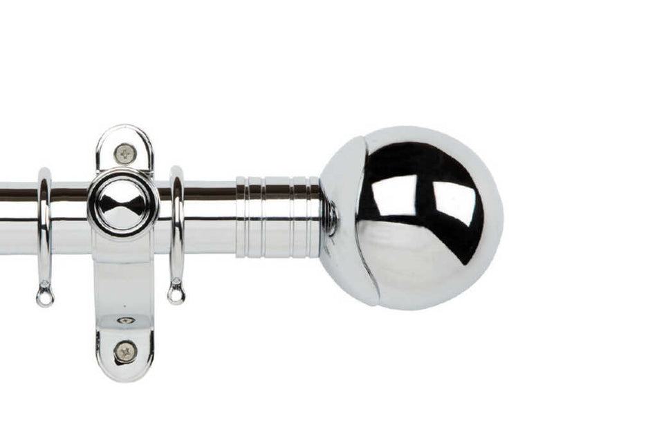 Galleria Metals 50mm Pole Chrome Orb