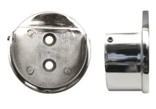 Renaissance Accents 50mm Curtain Pole Recess Bracket, Polished Silver