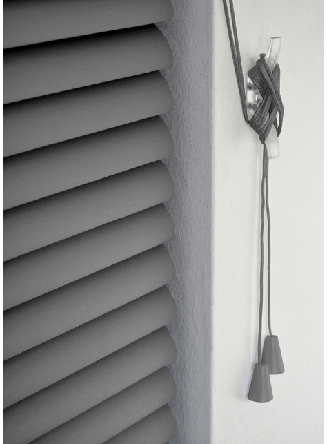 Renaissance Classic PVC Venetian Blind, Grey Long Drop