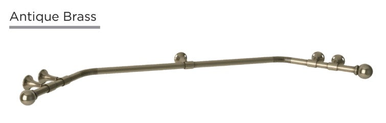 Speedy 28mm Poles Apart Eyelet Bay Pole Antique Brass