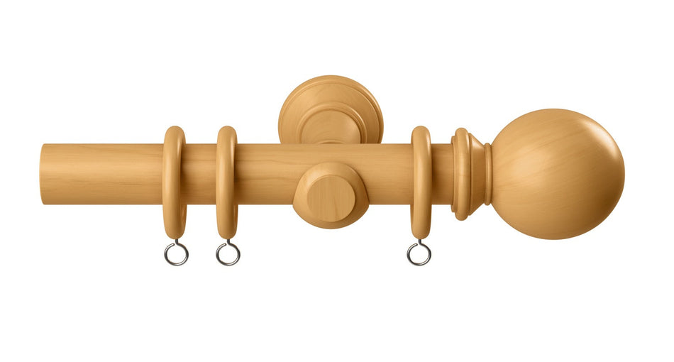 Speedy Woodland 28mm Wood Curtain Pole Natural Oak