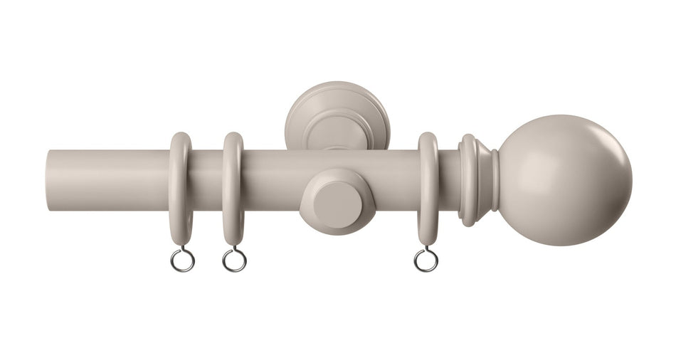 Speedy Woodland 28mm Wood Curtain Pole Grey
