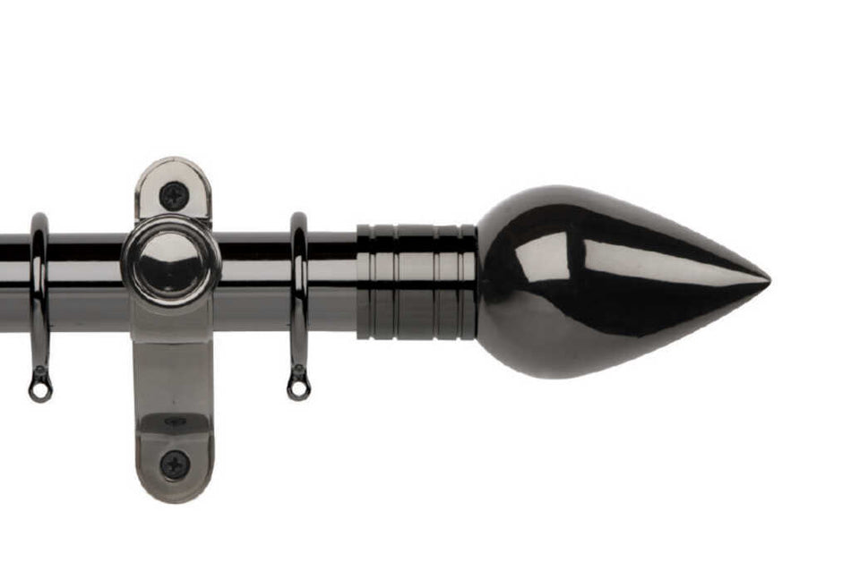 Galleria Metals 35mm Pole Black Nickel Teardrop