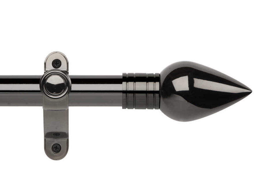 Galleria Metals 50mm Eyelet Pole Black Nickel Teardrop