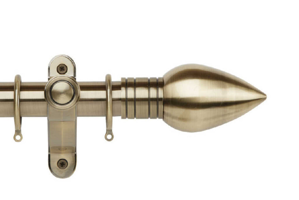 Galleria Metals 35mm Pole Burnished Brass Teardrop