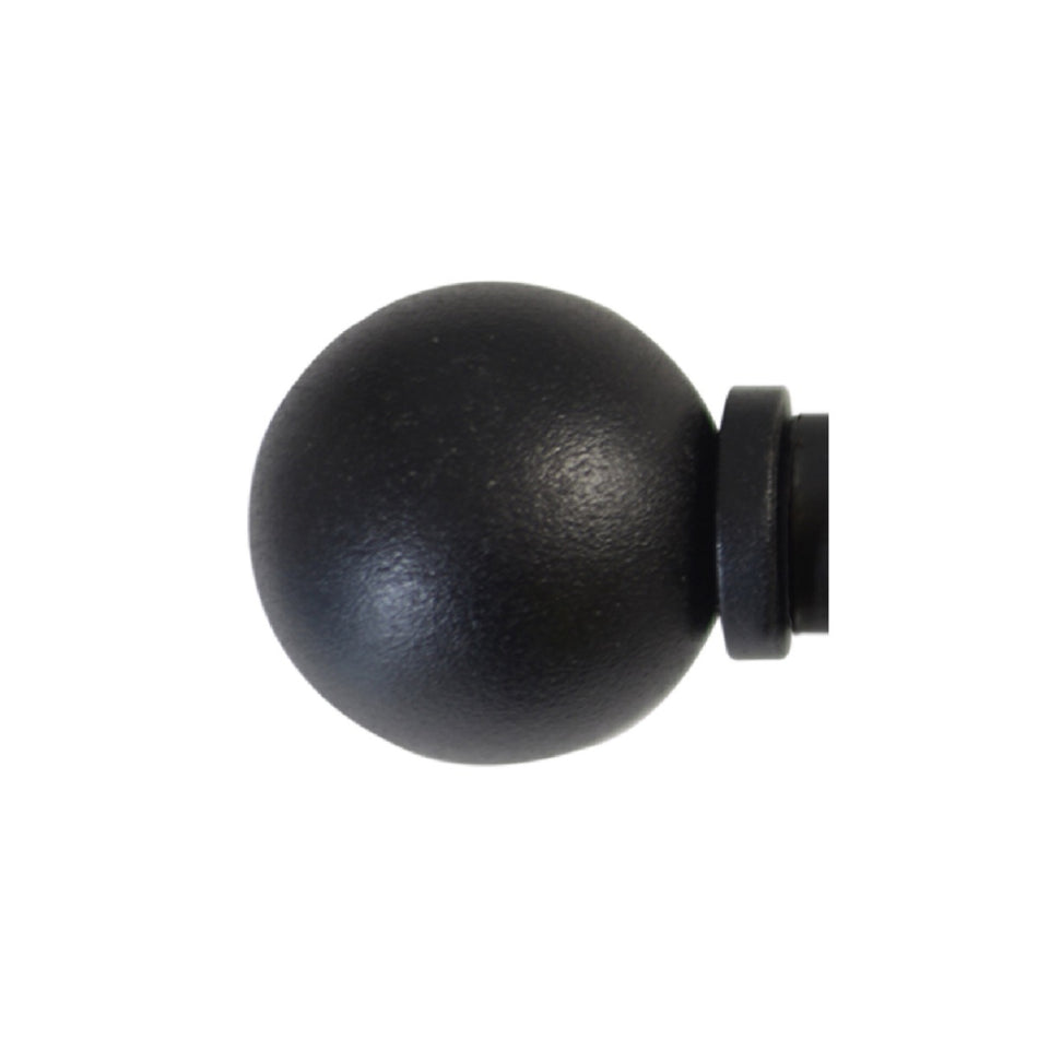 Jones Foundry 19mm Ball Finial Textured Black