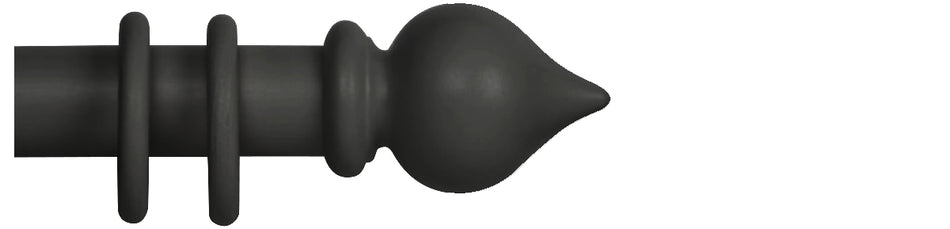 Cameron Fuller 50mm Pole Matt Black Peardrop