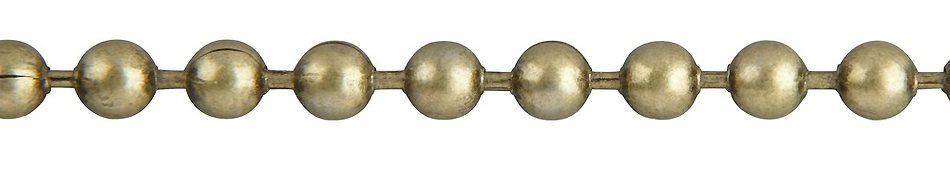 Hallis Endless Blind Metal Chain Loop, Antique Brass