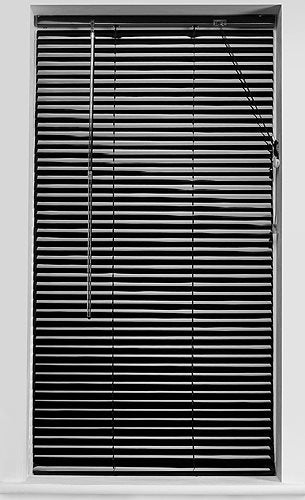 Universal Aluminium 25mm Venetian Blind, Black
