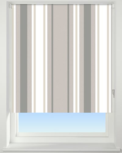 Universal Patterned Blackout Roller Blind, Stripe Neutral