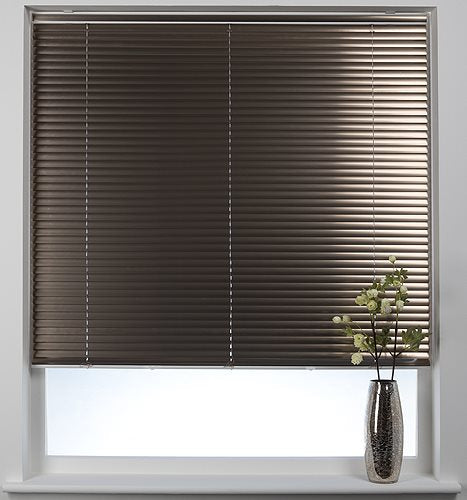 Swish Cordless Venetian Blind 25mm Slats, Brushed Bronze