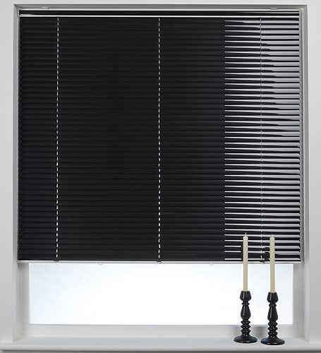 Swish Cordless Venetian Blind 25mm Slats, Piano Black