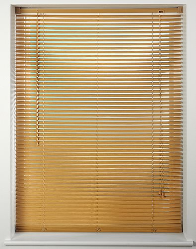 Universal PVC Venetian Blind 25mm Slats, Woodgrain