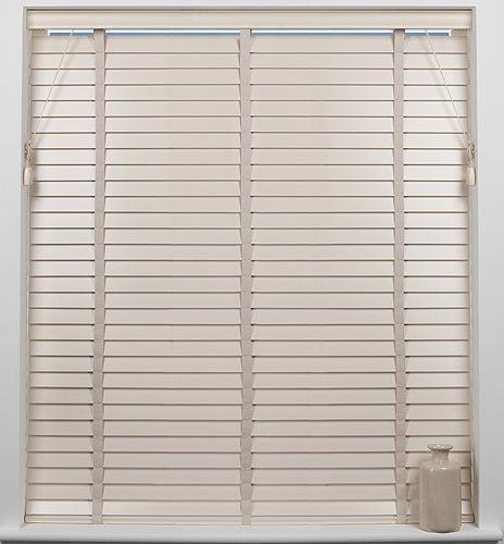 Universal Hardwood 50mm Slat Venetian Blind, Cream