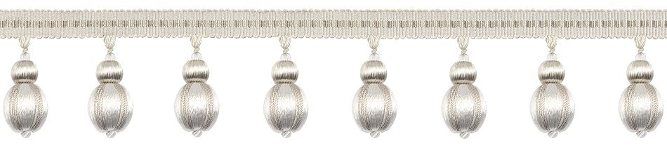 Hallis Antoinette Ball Fringe Trimming Ivory