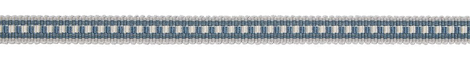 Hallis Antoinette Woven Narrow Braid Trimming Slate Blue