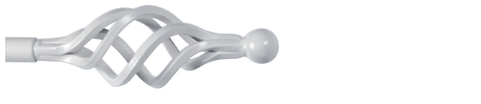 Cameron Fuller 19mm Metal Curtain Pole Ash Cage