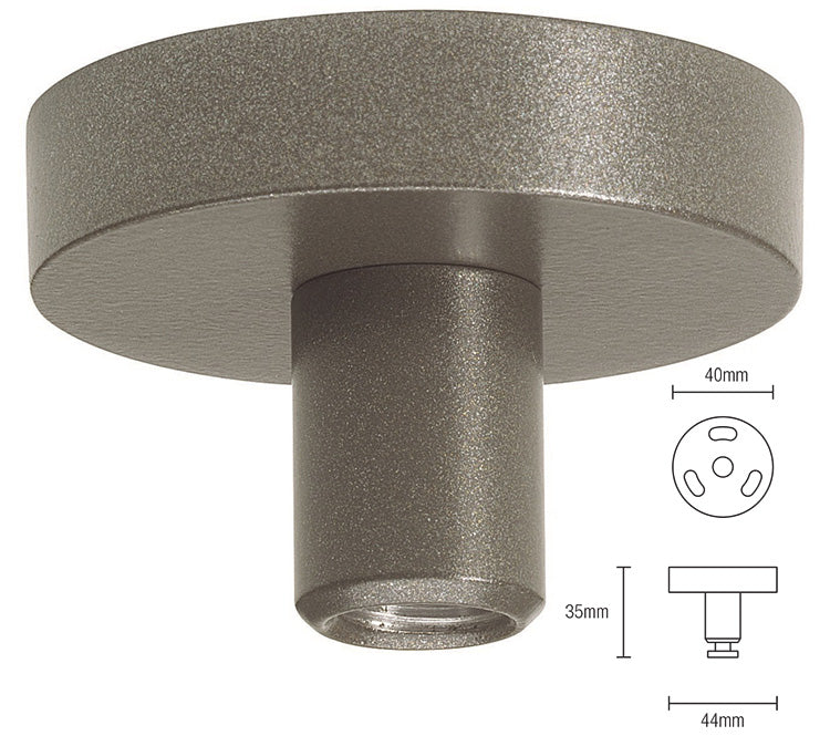 Silent Gliss Ceiling Fix Bracket 11668 Gunmetal