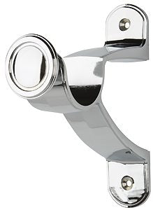 Galleria 50mm Pole End Support Bracket Chrome