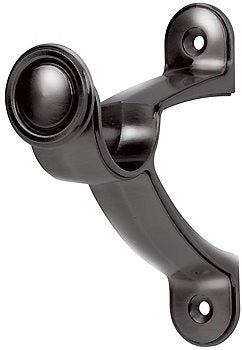 Galleria 50mm Pole End Support Bracket Black Nickel