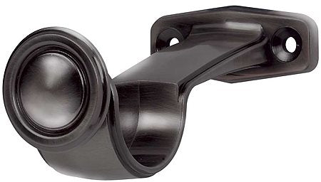 Galleria 50mm Pole Centre Support Bracket Black Nickel