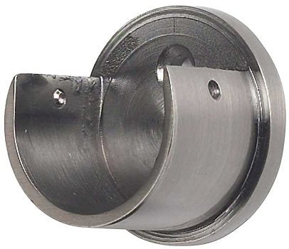 Galleria 50mm Curtain Pole Recess Bracket Brushed Silver