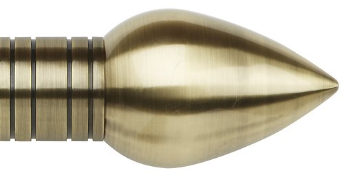 Galleria Metals 50mm Finial Burnished Brass Teardrop