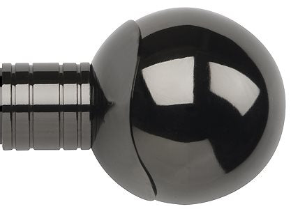 Galleria Metals 50mm Finial Black Nickel Orb
