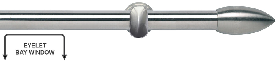Neo 28mm Eyelet Bay Window Pole Stainless Steel Bullet