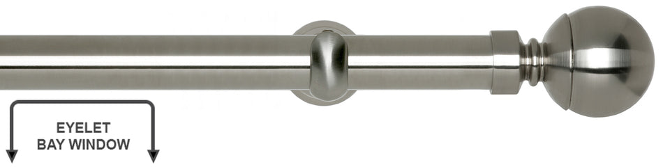 Neo 28mm Eyelet Bay Window Pole Stainless Steel Ball