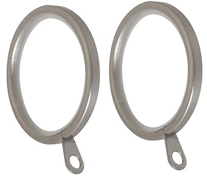 Swish Soho 28mm Metal Pole Rings Satin Steel