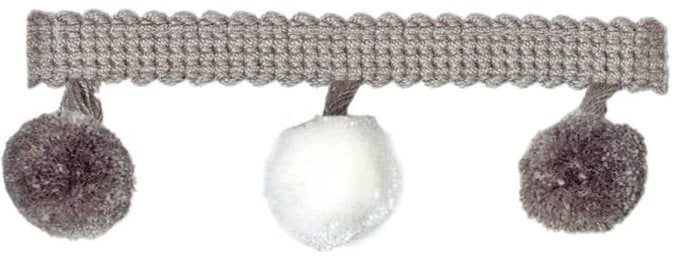 Troynorth Pom Pom Trim, 4cm, Kitiwake