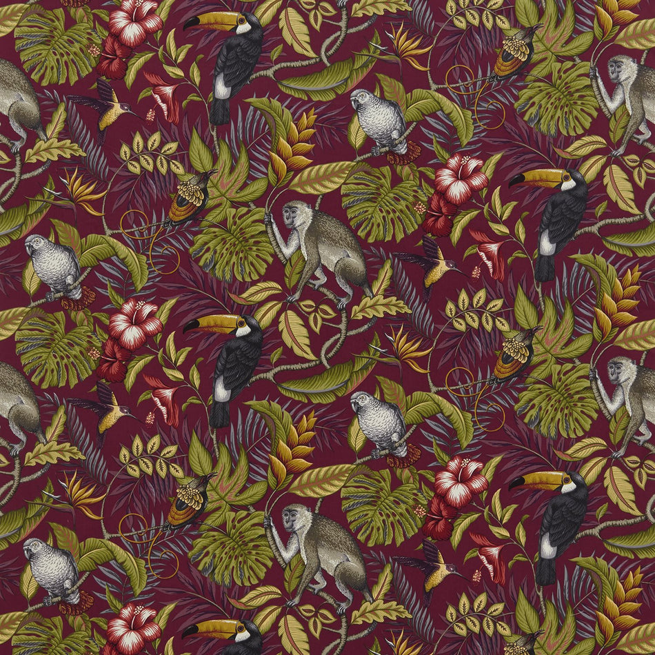 Iliv Rainforest Cranberry Fabric