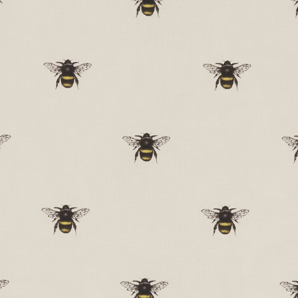 Clarke & Clarke Eden Abeja Ivory Fabric