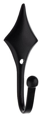 Swish Decorative Curtain Tieback Hook, Diamond, Black