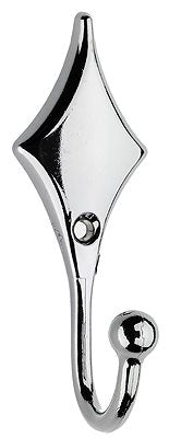 Swish Decorative Curtain Tieback Hook, Diamond, Chrome