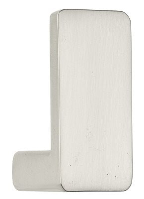 Swish Contemporary Curtain Tieback Hook, 'L', Satin Steel