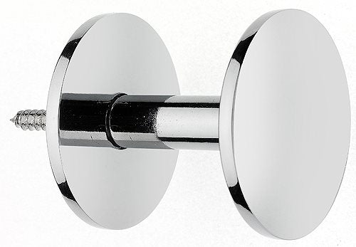 Swish Contemporary Curtain Tieback Hook, Cylinder, Chrome