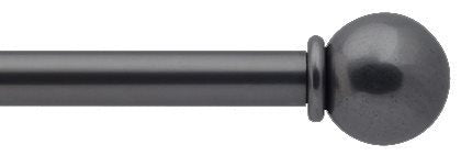 Bradley 19mm Steel Curtain Pole Flint, Ball and Collar