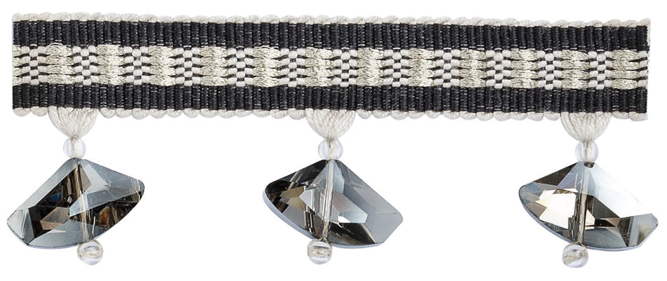 JLS Astral Beaded Tassel Fringe, Black