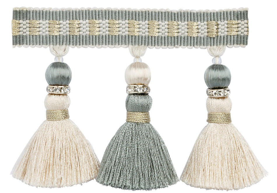 JLS Astral Tassel Fringe, Duck Egg