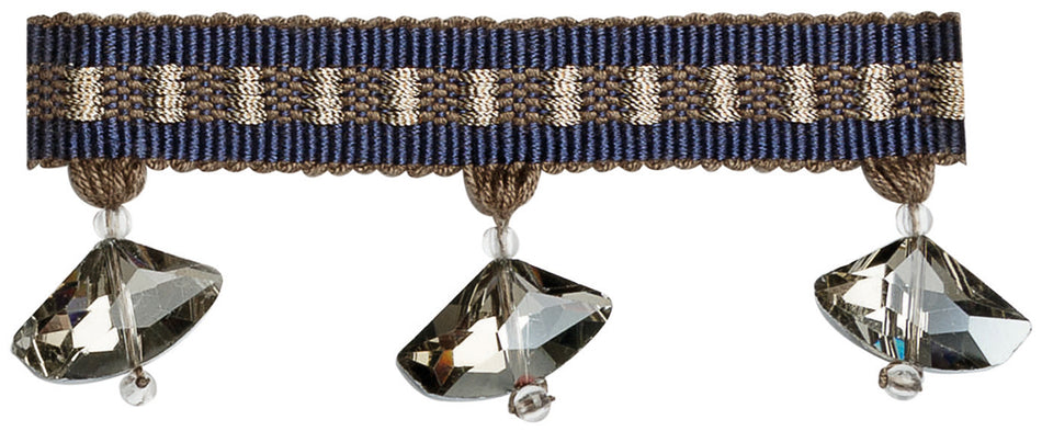 JLS Astral Beaded Tassel Fringe, Blue