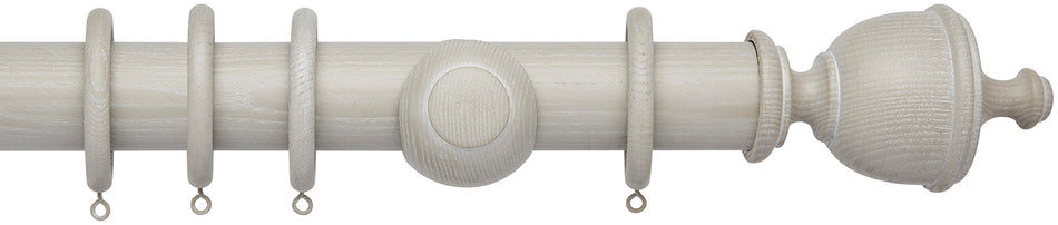 Ashbridge 45mm Wood Pole, Heritage Grey, Chatsworth