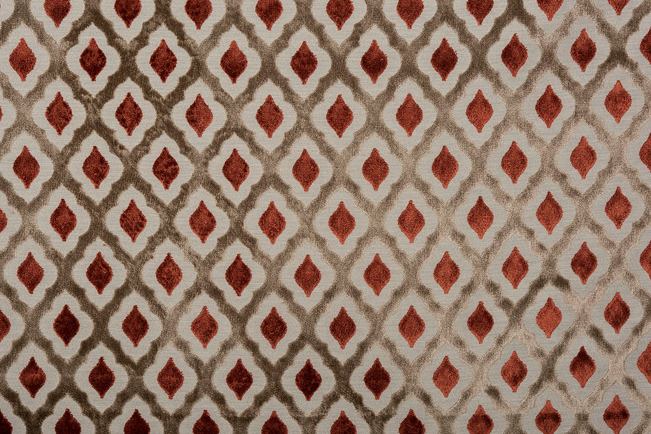 Porter & Stone Assisi Assisi Burnt Orange Fabric