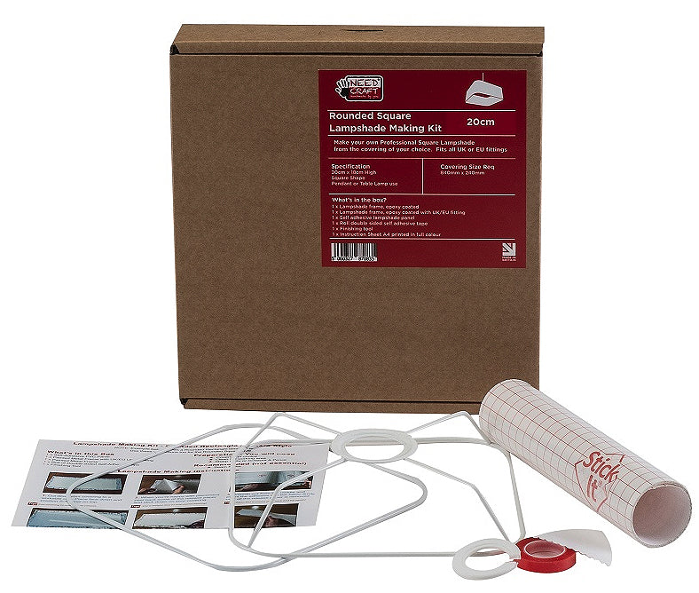 Needcraft 20cm Rounded Square Lampshade Kit