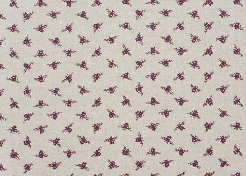 Fryetts Happy Days Bees Purple Fabric