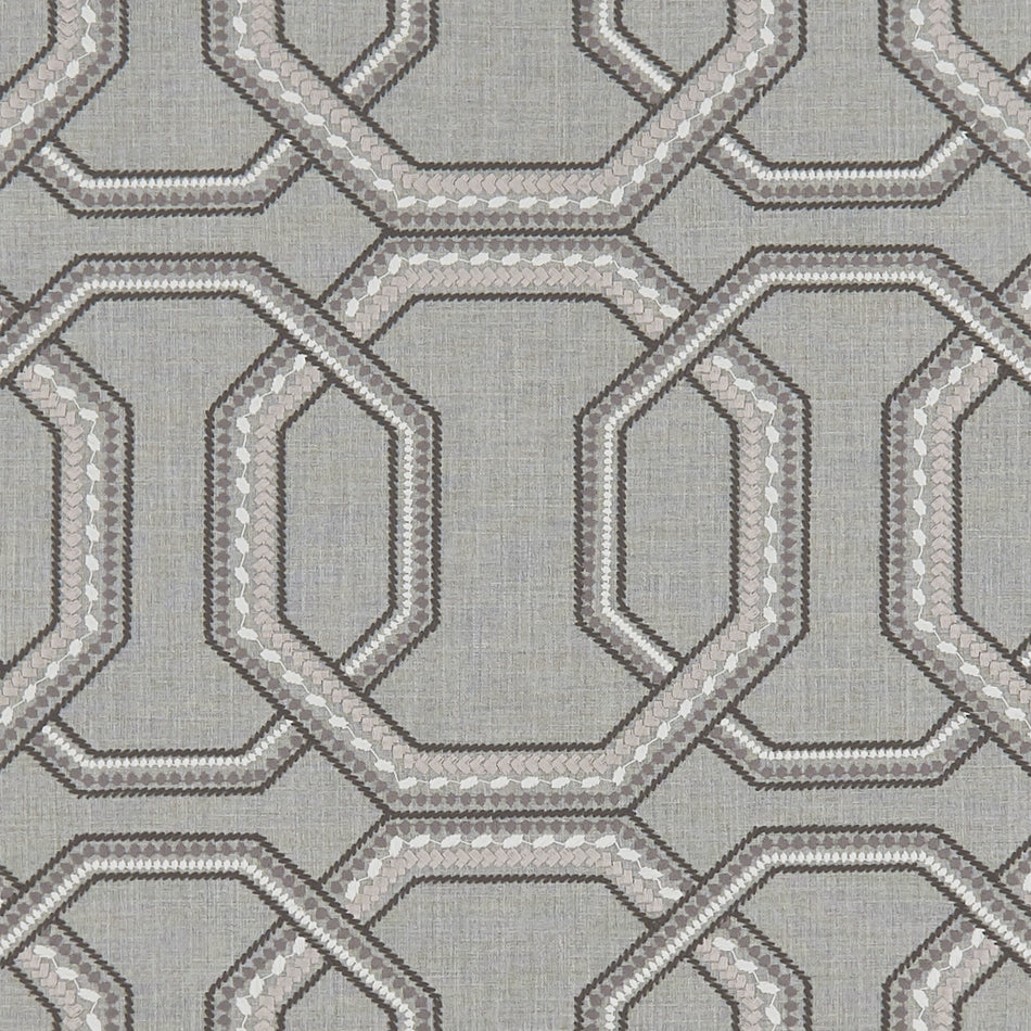 Clarke & Clarke Origins Repeat Charcoal Fabric