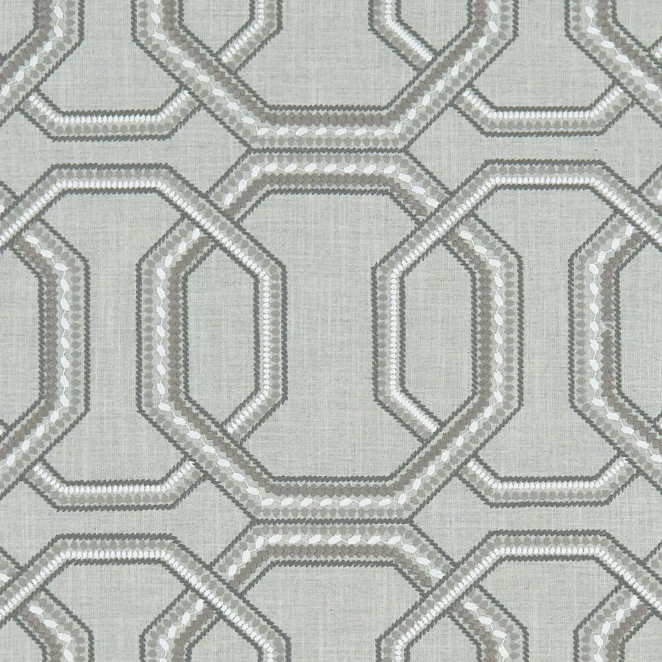 Clarke & Clarke Origins Repeat Silver Fabric